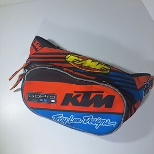 KTM x Troy Lee Designs Orange and Blue Waist Bag with GoPro Fanny Pack